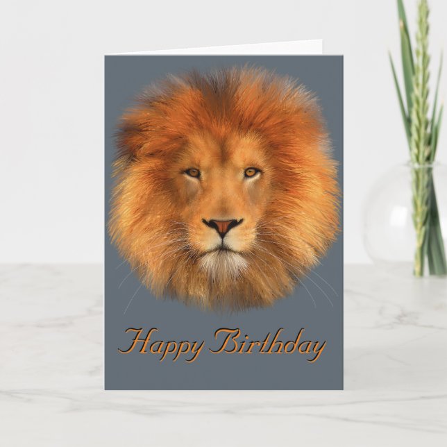 Cartão Lion’s Mane birthday Card (Frente)