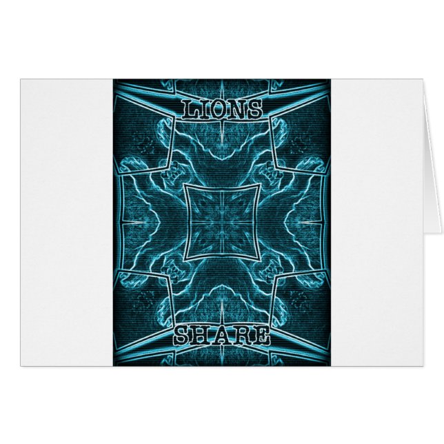 Cartão Lions Compartilham Impressão (Frente Horizontal)