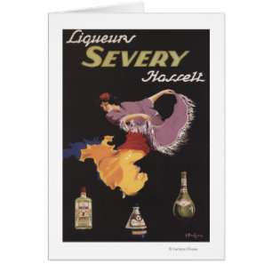 Cartão Liqueurs Severy Hasselt Promocional