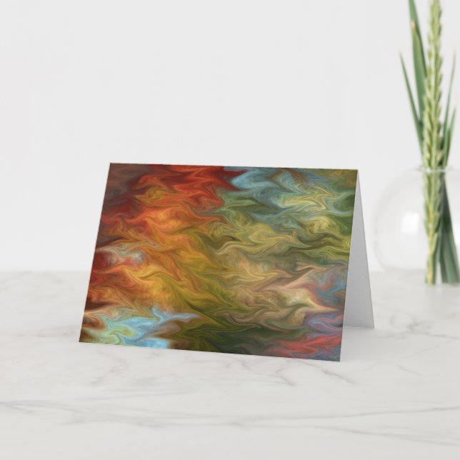 Cartão Liquid bliss greeting card (Frente)
