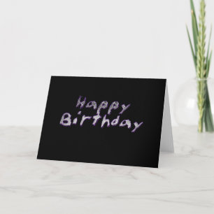Cartão Liquid metal birthday card