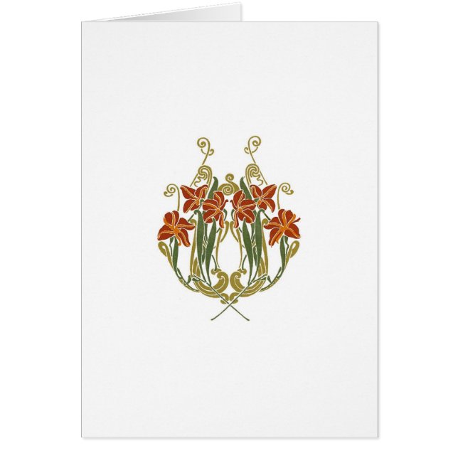 Cartão Lírio clássico (Frente)