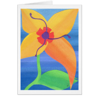 Cartão Lírio de tigre dourado