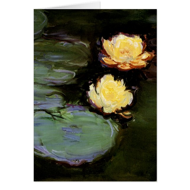 Cartão Lírios-Água: 1897-1998 por Monet (Frente)