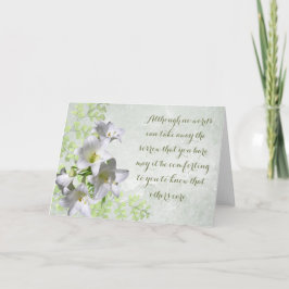 Cartão Lírios Brancos, Sabem que outros se preocupam com