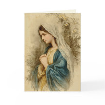 Lírios da Virgem Maria Escritura Religiosa Vintage