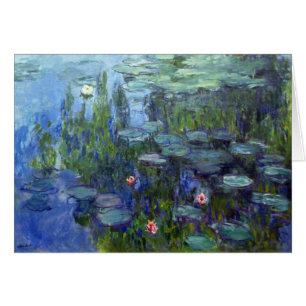 Cartão Lírios de água, Claude Monet