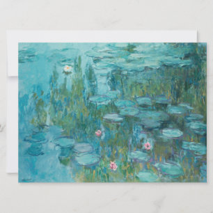 Cartão Lírios de água (por Claude Monet, 1915)