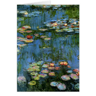 Cartão Lírios de água por Monet