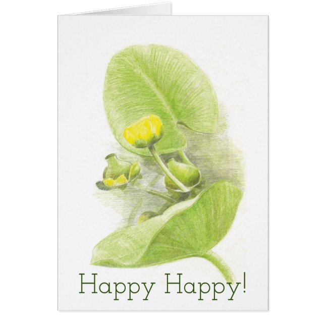 Cartão Lírios de flores (Frente)