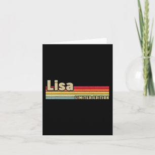 Cartão Lisa Gift Name Personalizado Aniversário Divertido