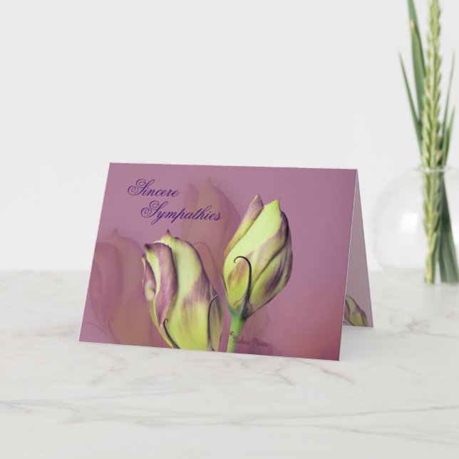 Cartão Lisianthus 5577- personalizar qualquer ocasião (Frente)