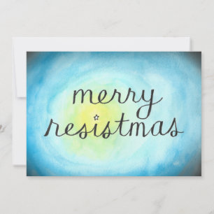 Cartão liso alegre de Resistmas