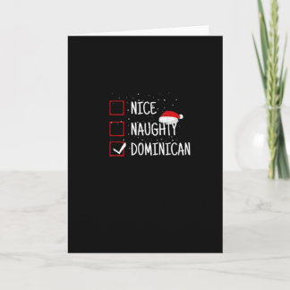 Cartão Lista de Natal Dominicana Nice Naughty