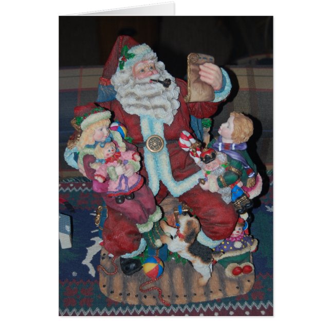 Cartão Lista de papais noeis (Frente)