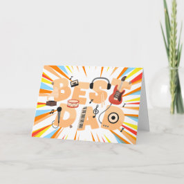 Cartão Lista de Reprodução do Papai – Uma Homenagem à Mús