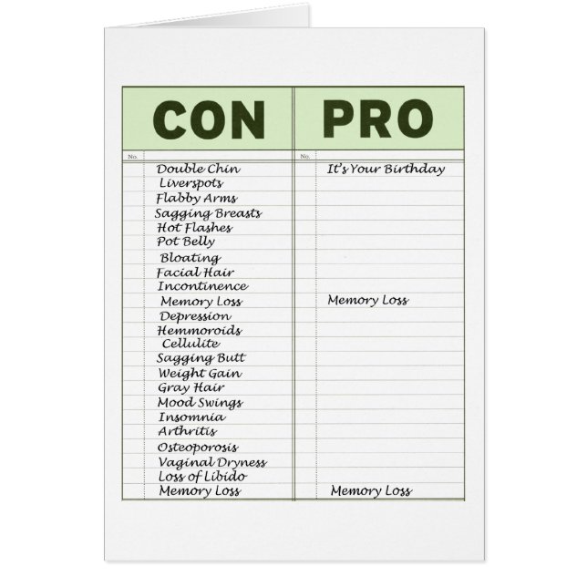 Cartão Lista de roupa para lavar (Frente)