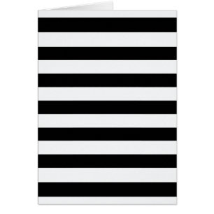 Cartão "listra preta & branca." 5x7