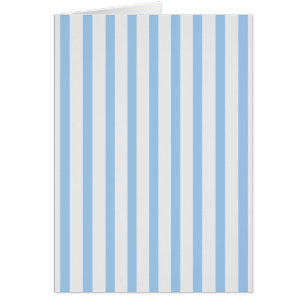 Cartão Listras BabyBlue & branco