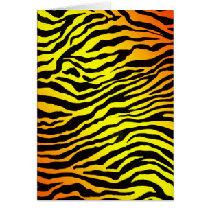 Cartão Listras do tigre (retrato)
