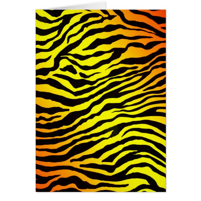 Cartão Listras do tigre (retrato) (Frente)