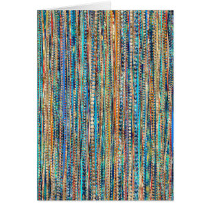 Cartão Listras e miçanga