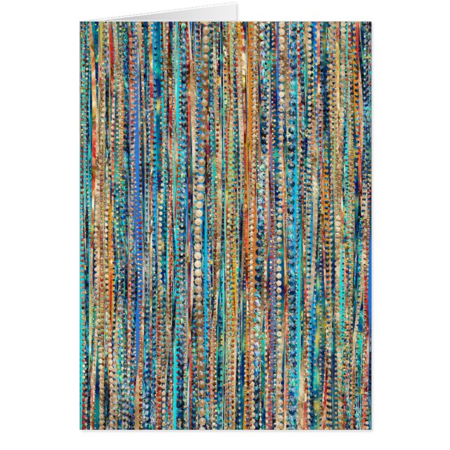 Cartão Listras e miçanga (Frente)