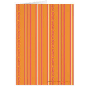 Cartão Listras finas alaranjadas
