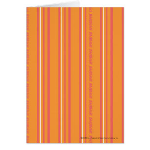 Cartão Listras finas alaranjadas