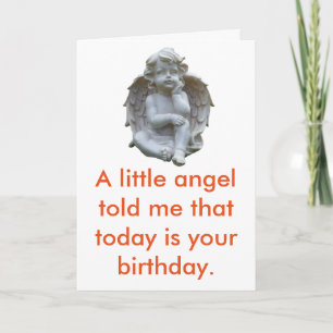 Cartão Little Angel Birthday Greeting Card