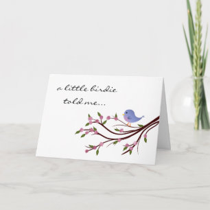 Cartão Little Birdie Birthday Card