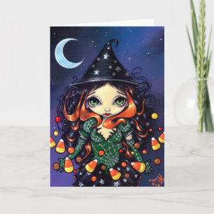 Cartão "Little Candy Witch" Greeting Card