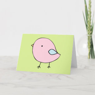 Cartão Little chick blank greeting card