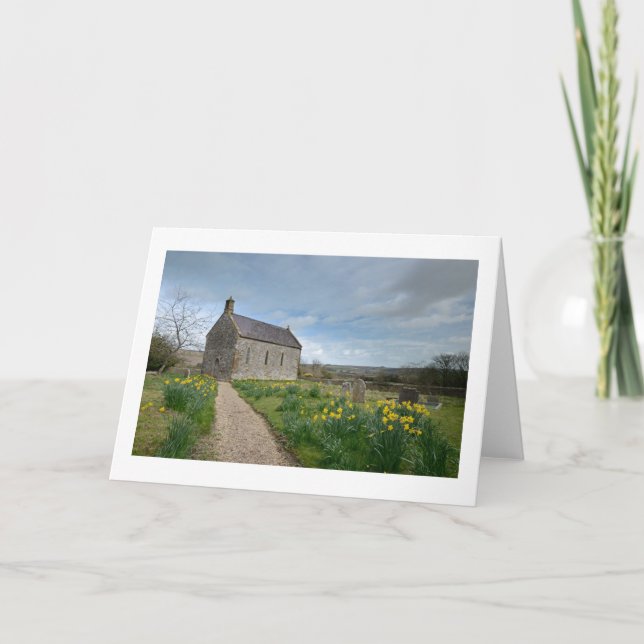 Cartão Little Daffodil Church | Greetings Card (Frente)