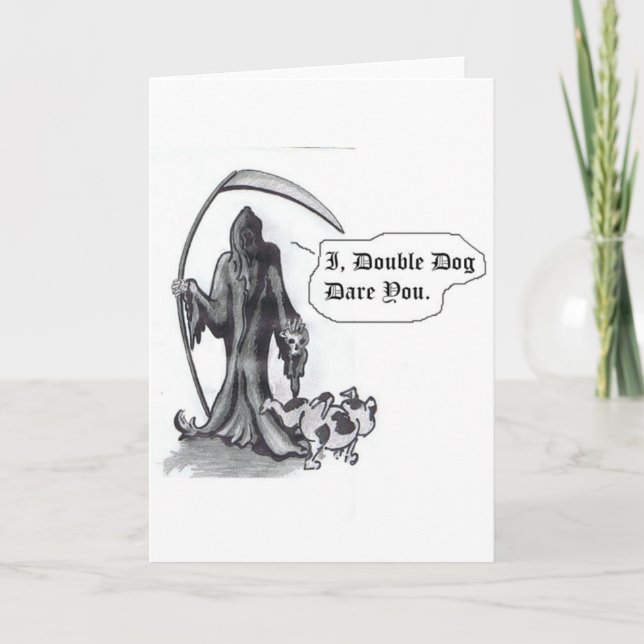 Cartão Little Dog GRIM GREETING CARD (Frente)