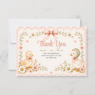 Cartão Little Duckling Dreams Thank You Card