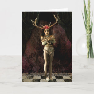 Cartão Little Girl Thirteen