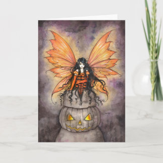 Cartão LIttle Halloween Fairy Fantasy Gothic Art