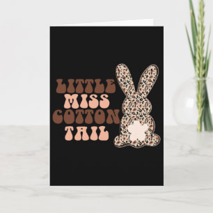 Cartão Little Miss Cottontail Leopardo Guepardo Coelhinho