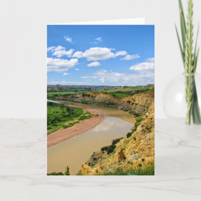 Cartão Little Missouri River Note Card (Frente)