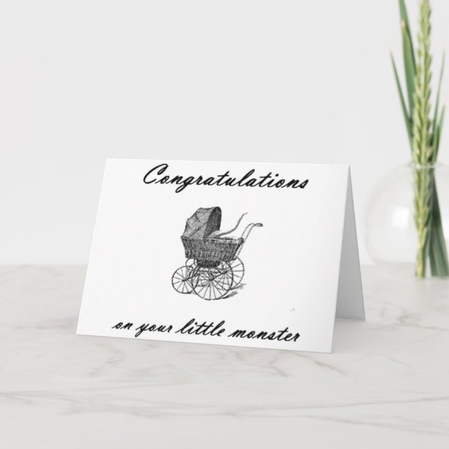 Cartão Little Monster (Frente)