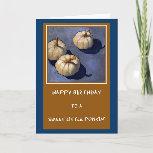 CARTÃO LITTLE PUMPKIN BIRTHDAY CARD (Frente)