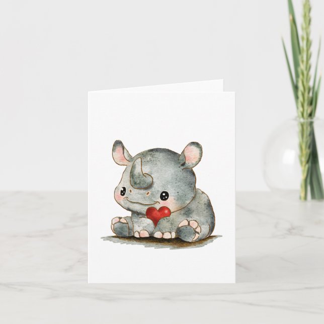 Cartão Little Rhino (Frente)