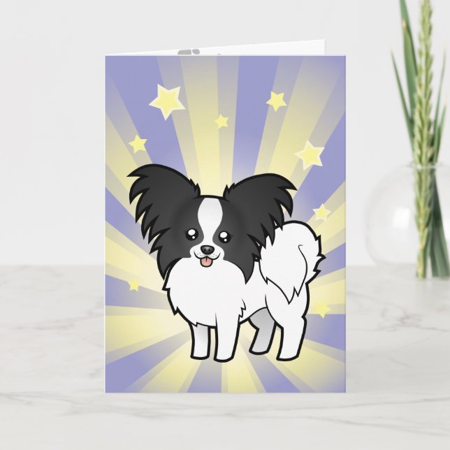 Cartão Little Star Papillon (Frente)