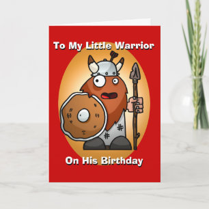 Cartão Little Warrior Birthday Card