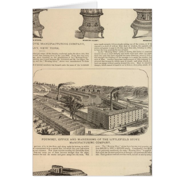Cartão Littlefield Stove Manufacturing Company (Frente)