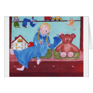 Cartão LittleGirl & TeddyBear