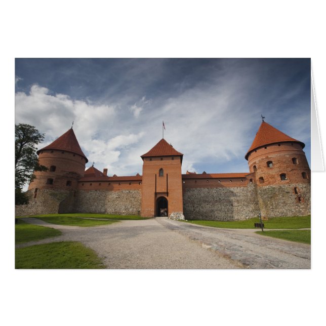 Cartão Lituânia, Trakai, Parque Nacional Histórico de Tra (Frente Horizontal)