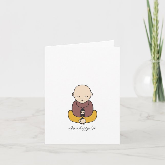 Cartão Live a happy life (Frente)