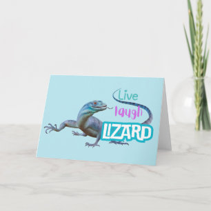 Cartão Live Laugh Lizard